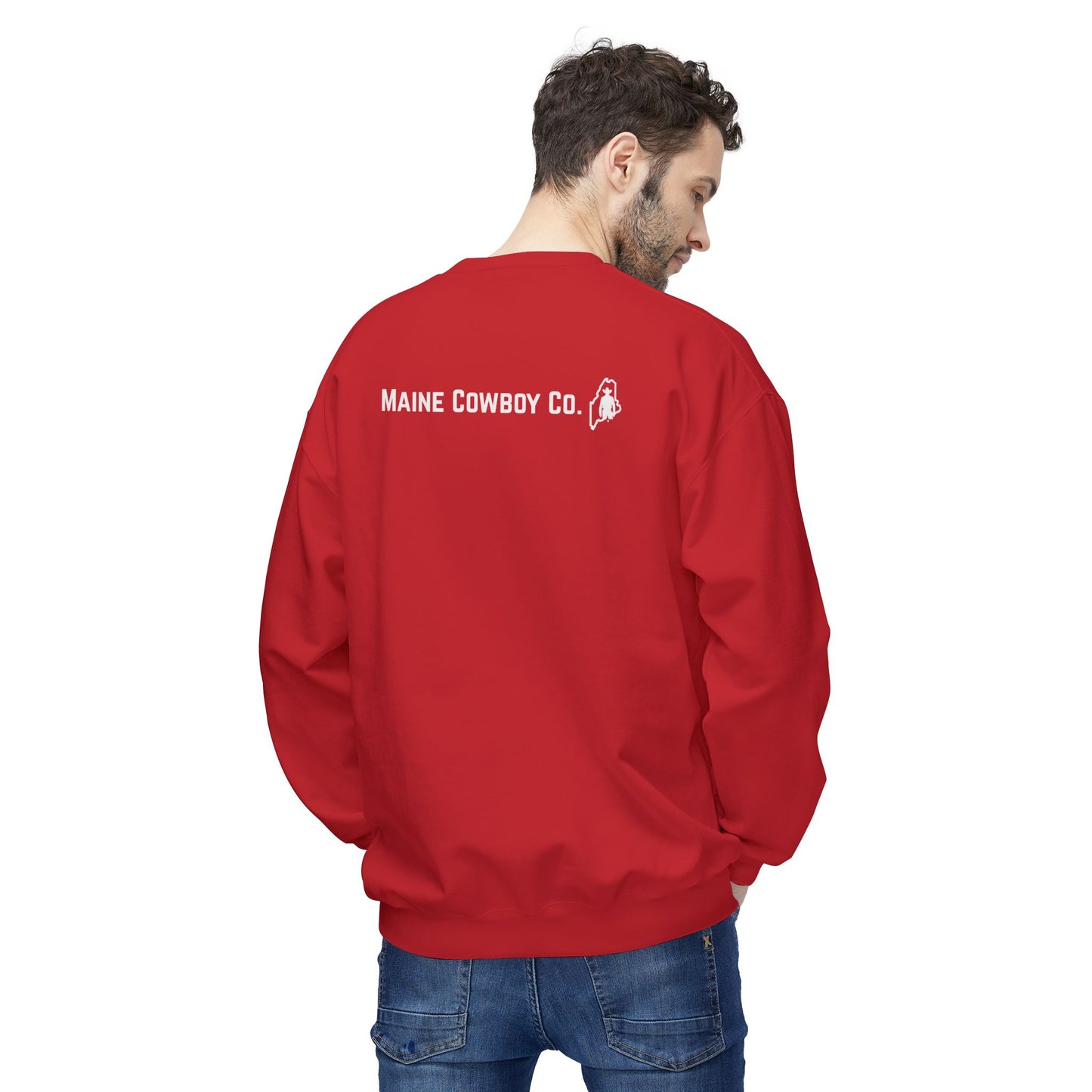 Howdy Cowboy Fleece Crewneck Sweatshirt, Casual Wear, Western Fashion, Gift for Him, Cozy Outfit, Holiday Present