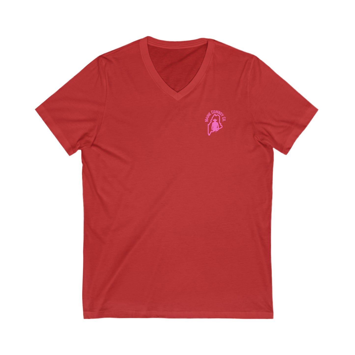Ladies Neon State V-Neck Tee