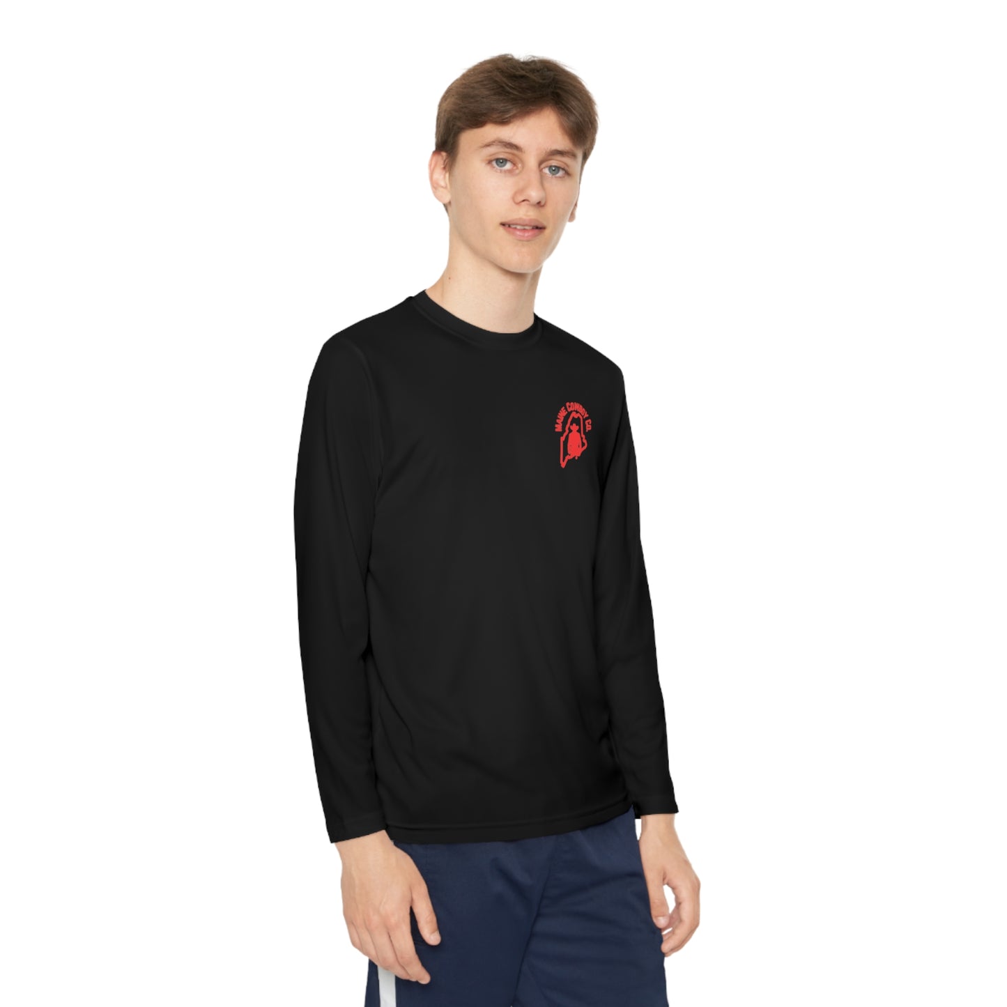 Youth Maine Cowboy Logo Long sleeve