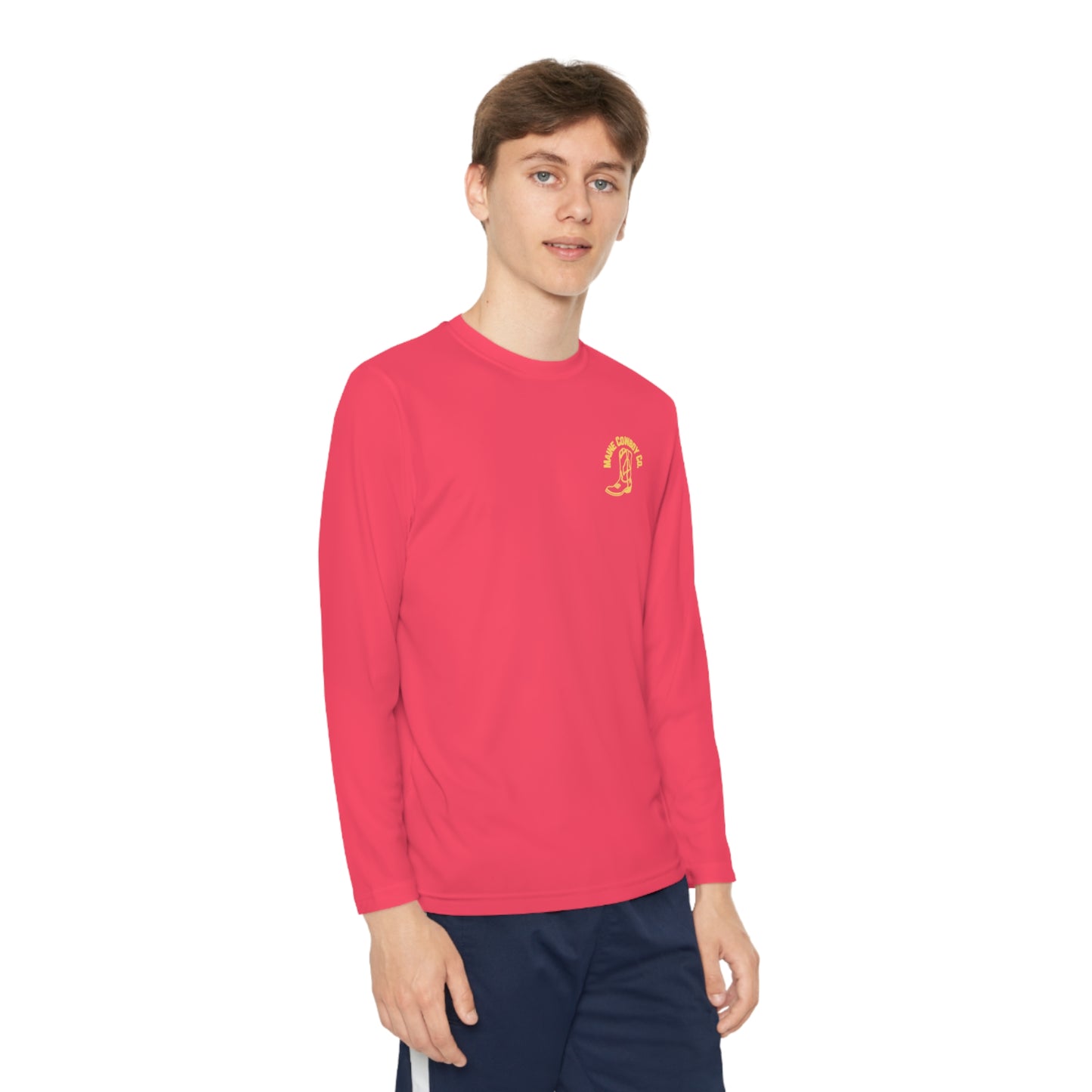 Youth Maine Cowboy Logo Long sleeve