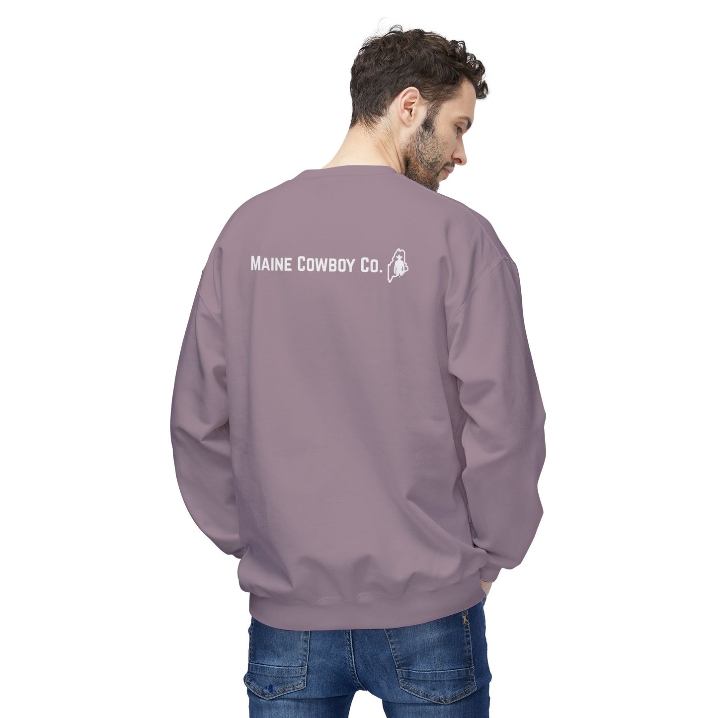 Howdy Cowboy Fleece Crewneck Sweatshirt, Casual Wear, Western Fashion, Gift for Him, Cozy Outfit, Holiday Present