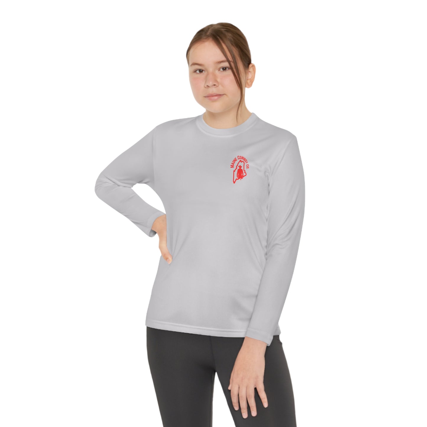 Youth Maine Cowboy Logo Long sleeve