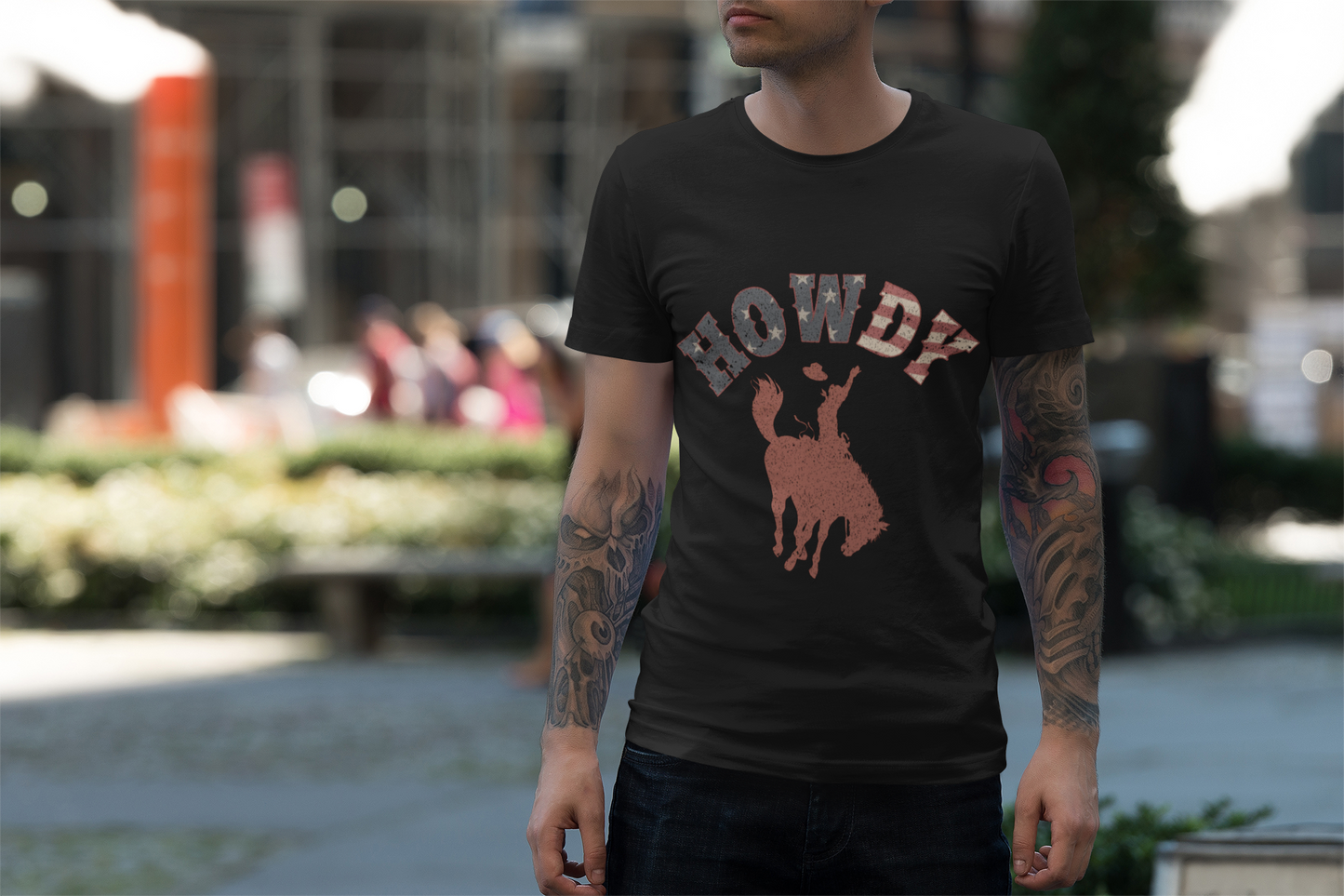 Howdy Graphic Unisex T-Shirt | Perfect for Casual Days, Gift for Rodeo Fans, Country Music Lovers, 4th of July, Summertime Style