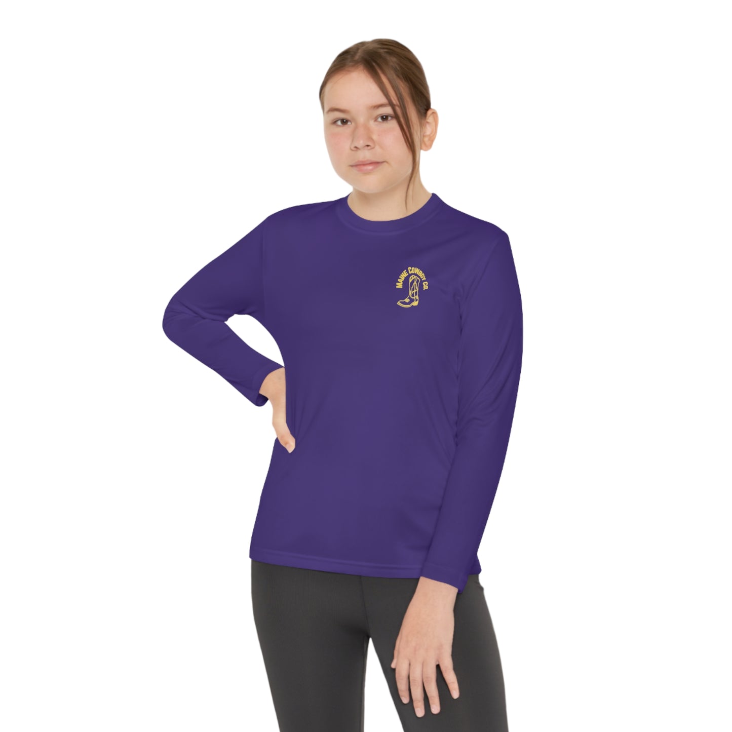 Youth Maine Cowboy Logo Long sleeve