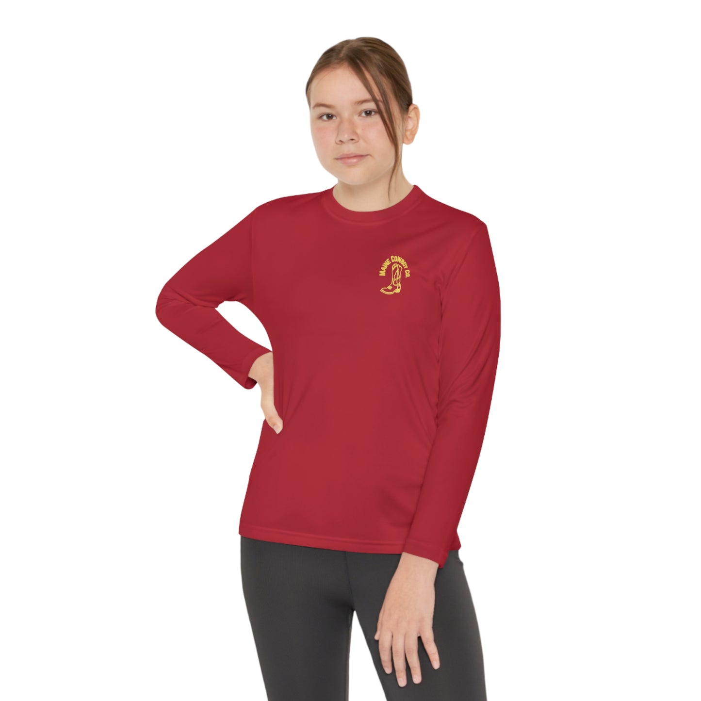 Youth Maine Cowboy Logo Long sleeve