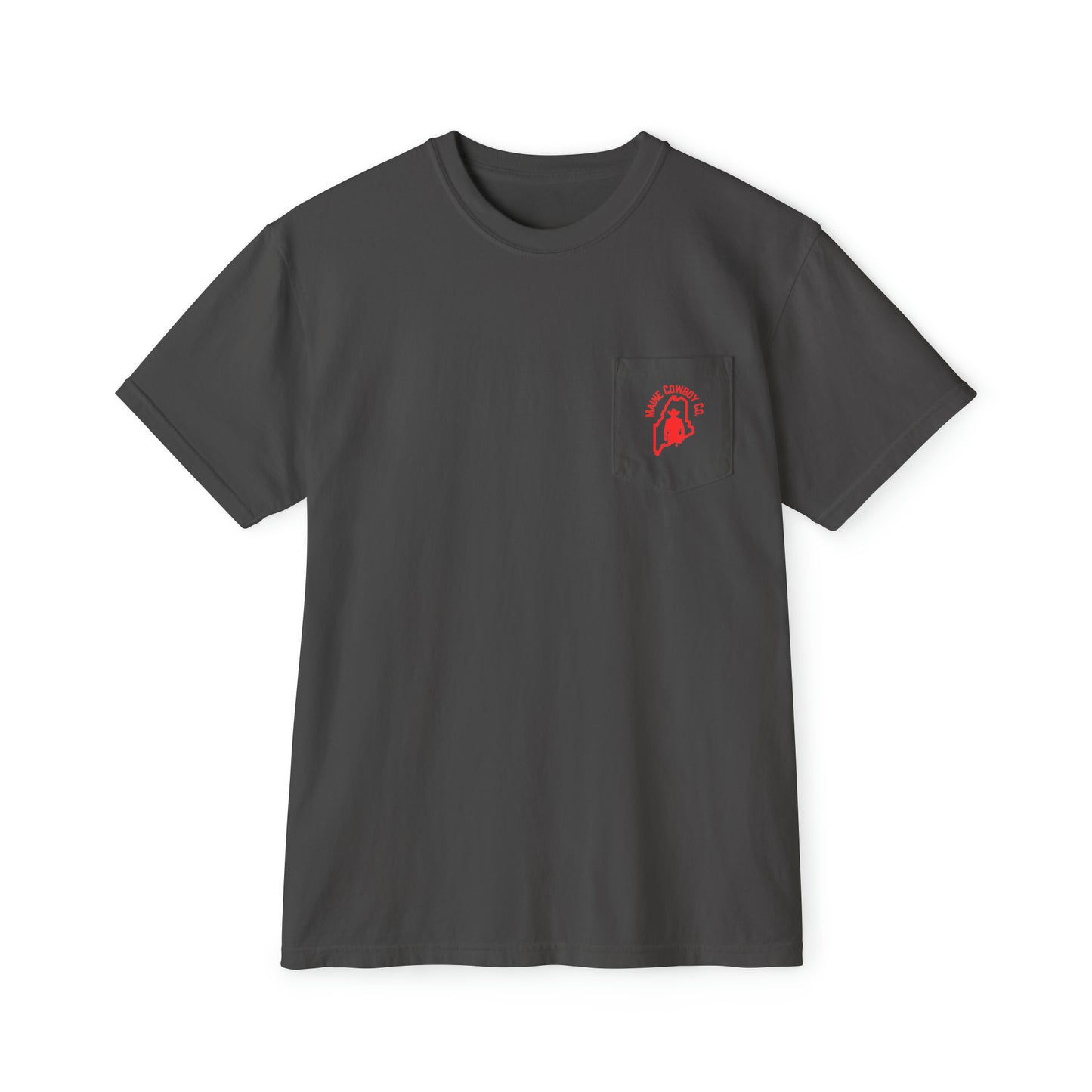 Pocket T-Shirt with Red Logo