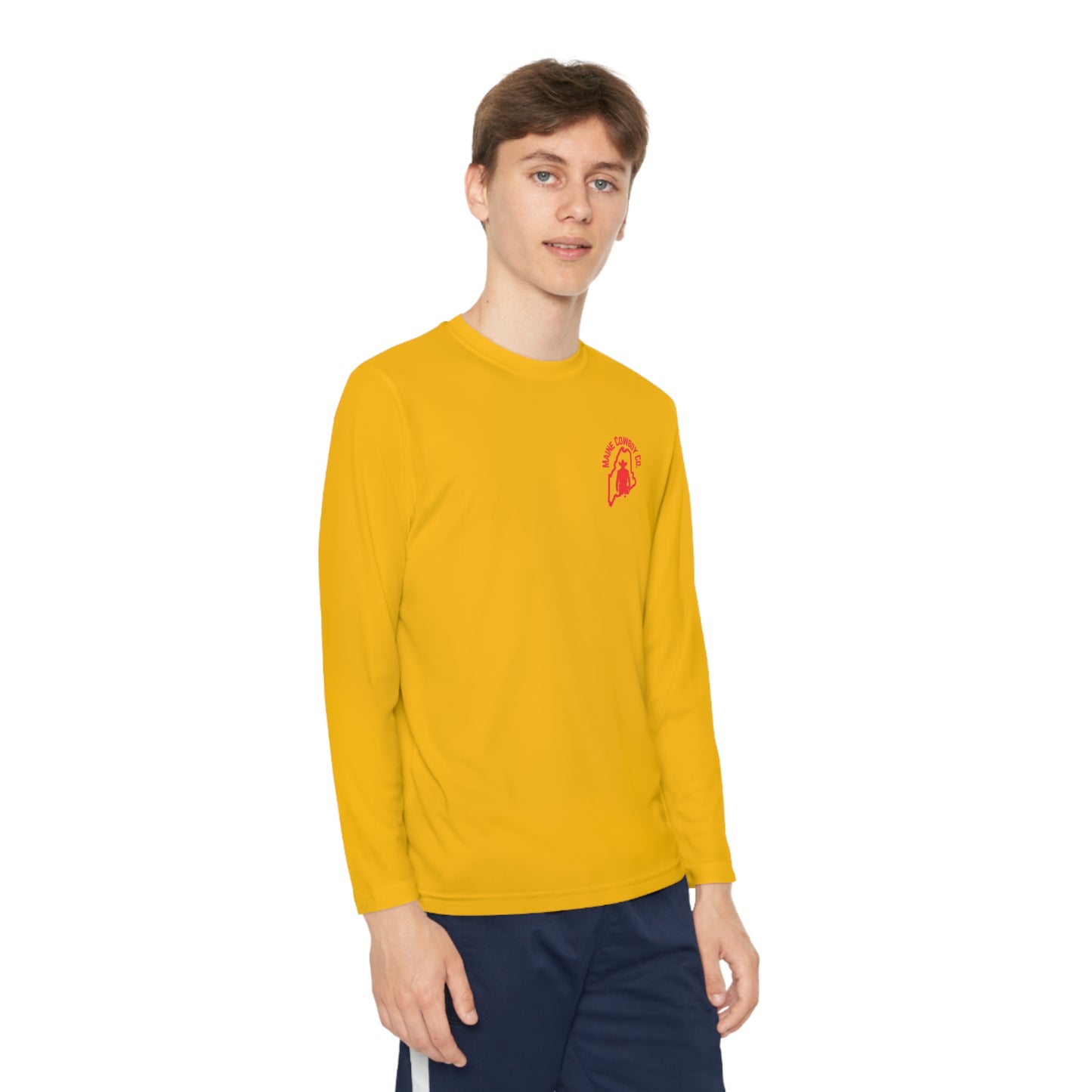 Youth Maine Cowboy Logo Long sleeve