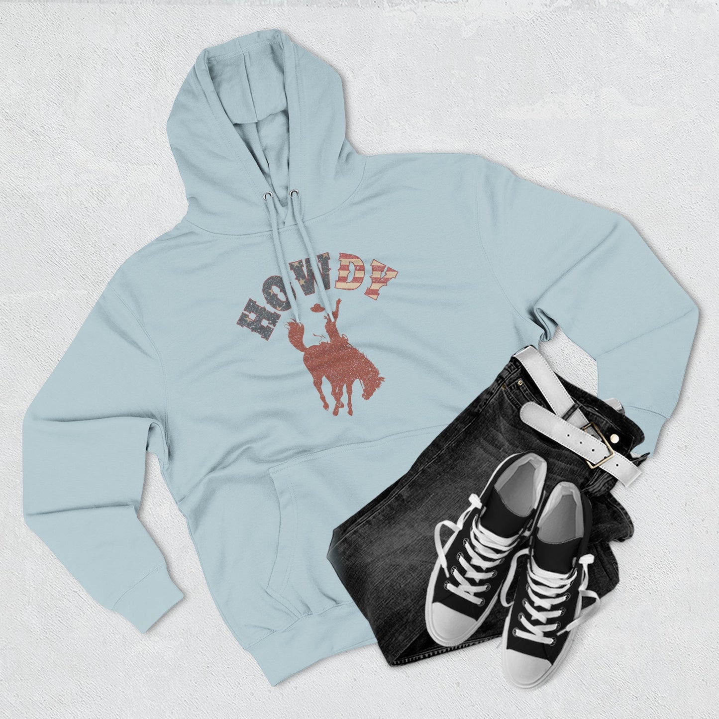 Copy of Howdy Fleece Hoodie | Cozy Western Style Sweatshirt | Perfect for Casual Outings, Gifts for Cowpoke Lovers, Rustic Home Wear, [...]