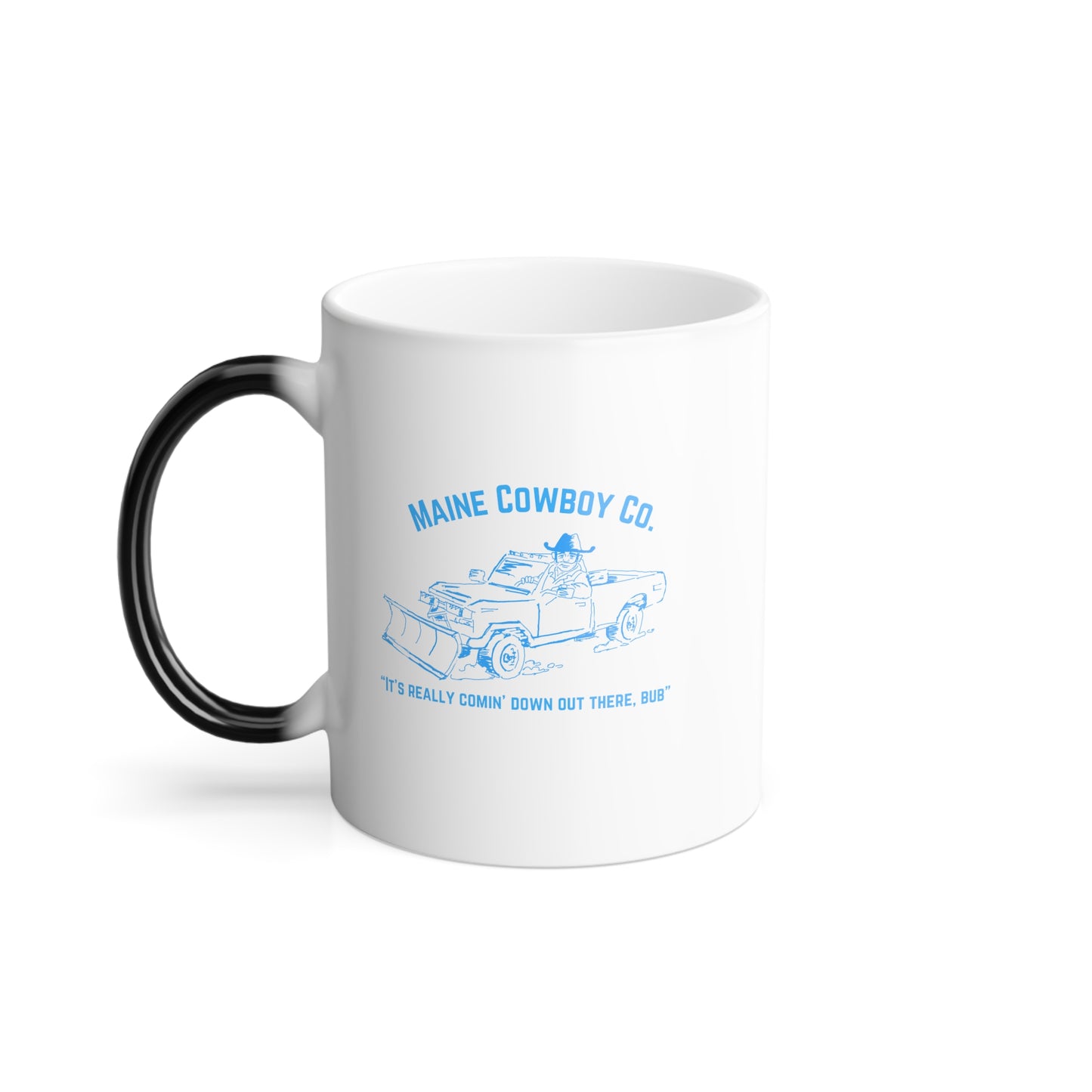 Color Morphing Mug, 11oz with Cowboy Plow Guy