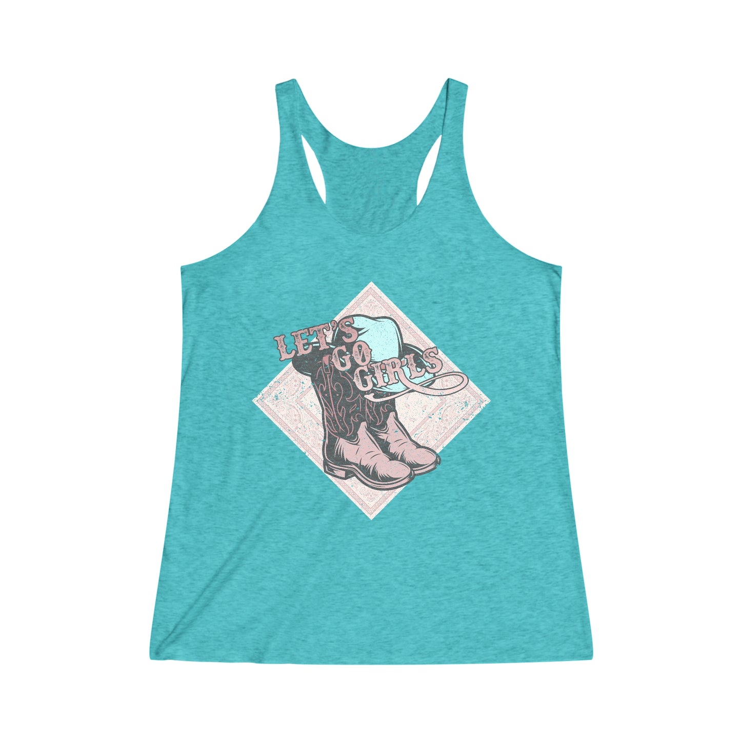 Tri-Blend Racerback Lets Go Girls Tank