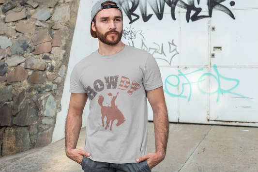 Howdy Graphic Unisex T-Shirt | Perfect for Casual Days, Gift for Rodeo Fans, Country Music Lovers, 4th of July, Summertime Style
