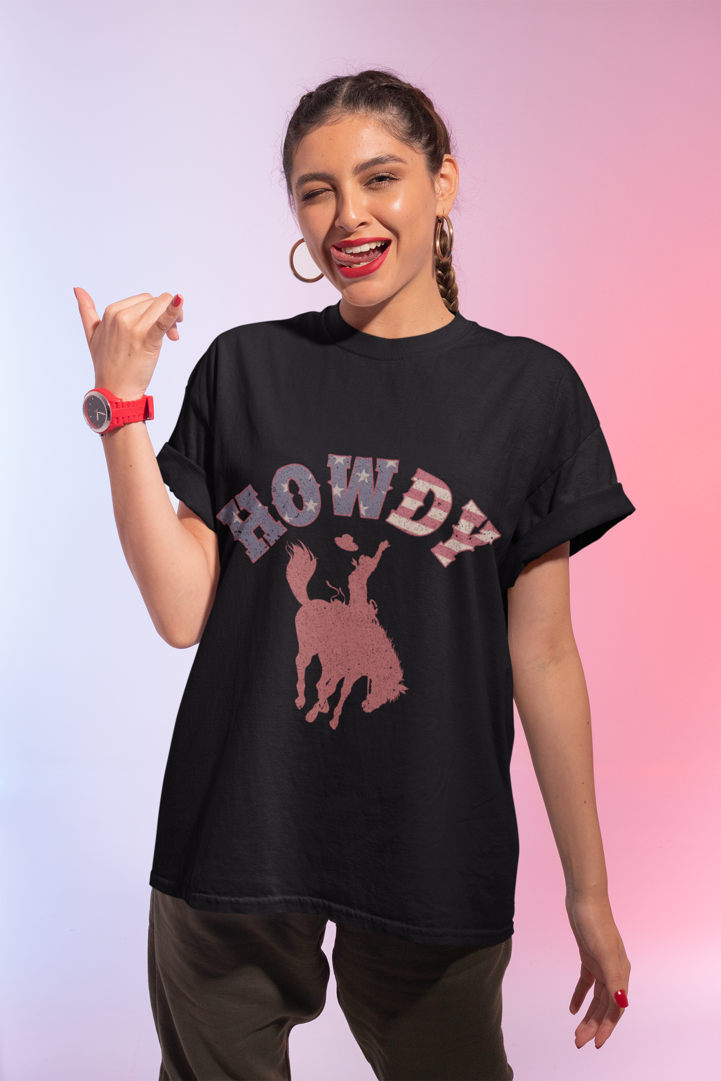Copy of Howdy Graphic Unisex T-Shirt | Perfect for Casual Days, Gift for Rodeo Fans, Country Music Lovers, 4th of July, Summertime Style